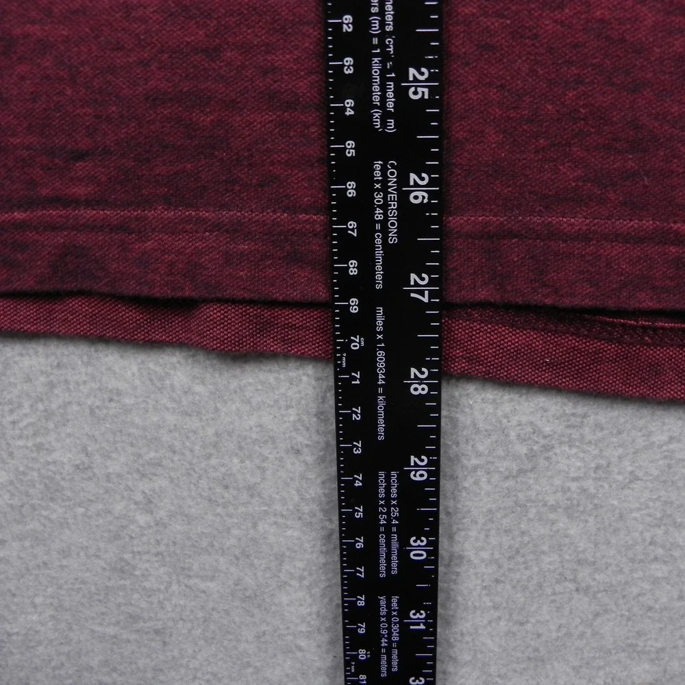 Banana Republic Polo Shirt Mens Large Golf Casual Knit Logo Red Short Sleeve